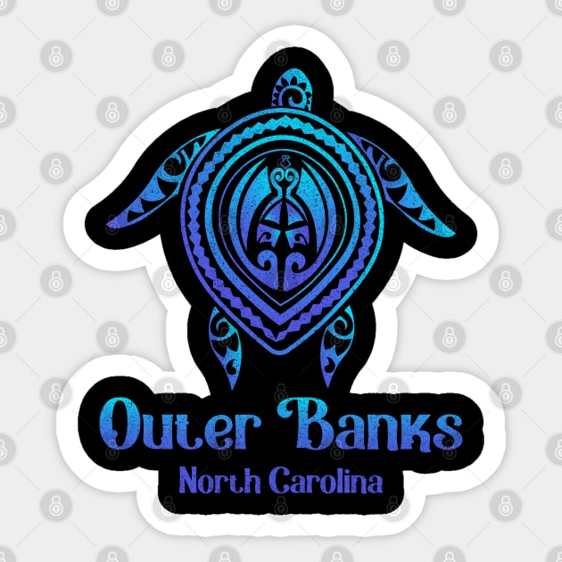 Outer Banks North Carolina Souvenir OBX NC Sea Turtle Sticker by kalponik